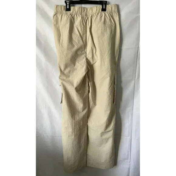 NWT Wilo Anthropologie Wide Leg High Rise Cargo Pants - Small - Beige Sand - Picture 6 of 13
